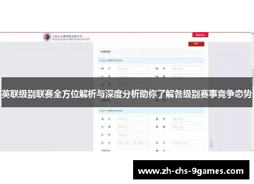 英联级别联赛全方位解析与深度分析助你了解各级别赛事竞争态势